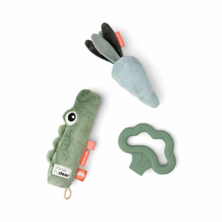 Ensemble de 3 jouets d’activité Tiny - Croco - Vert