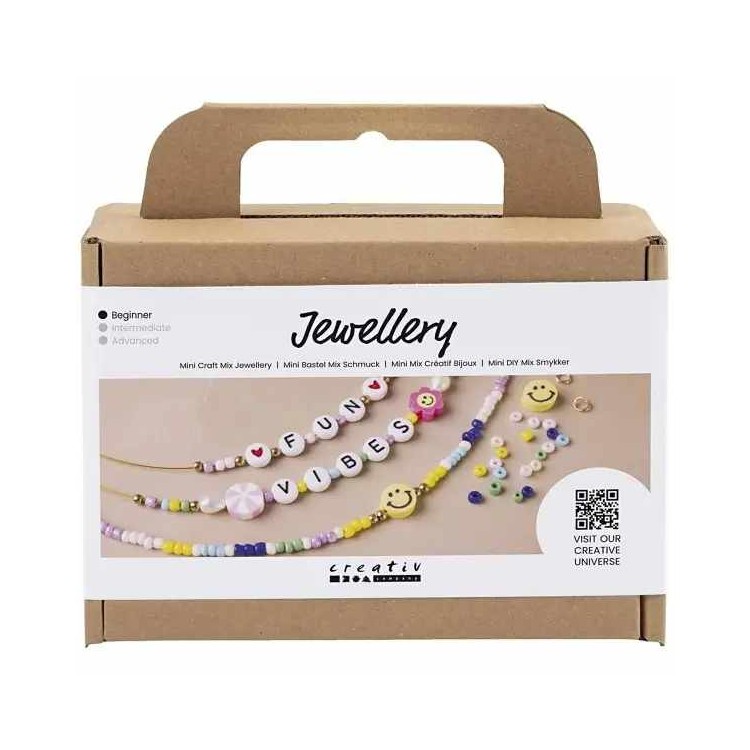 Kit DIY bijoux - Mix créatif - Colliers - Perles - 3 pcs
